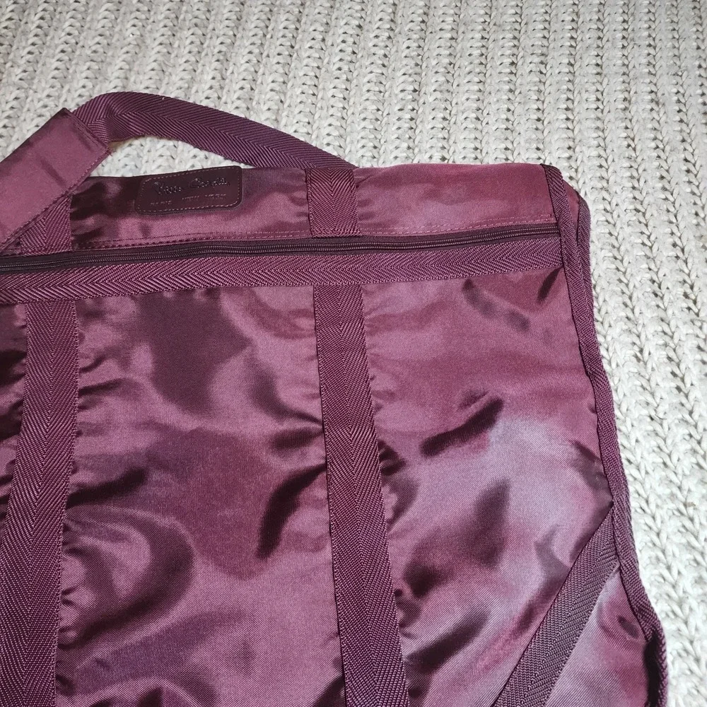 Vintage PIERRE CARDIN Paris New York Hanging Crossbody Canvas Garment Bag 38/22